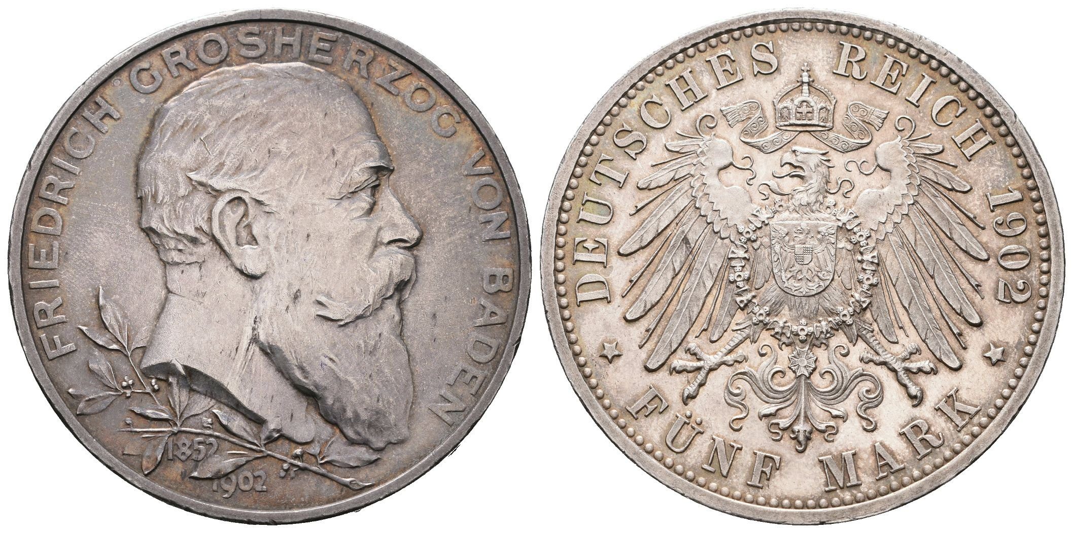 Baden, 5 Marka 1902 - 50. výročí panování
