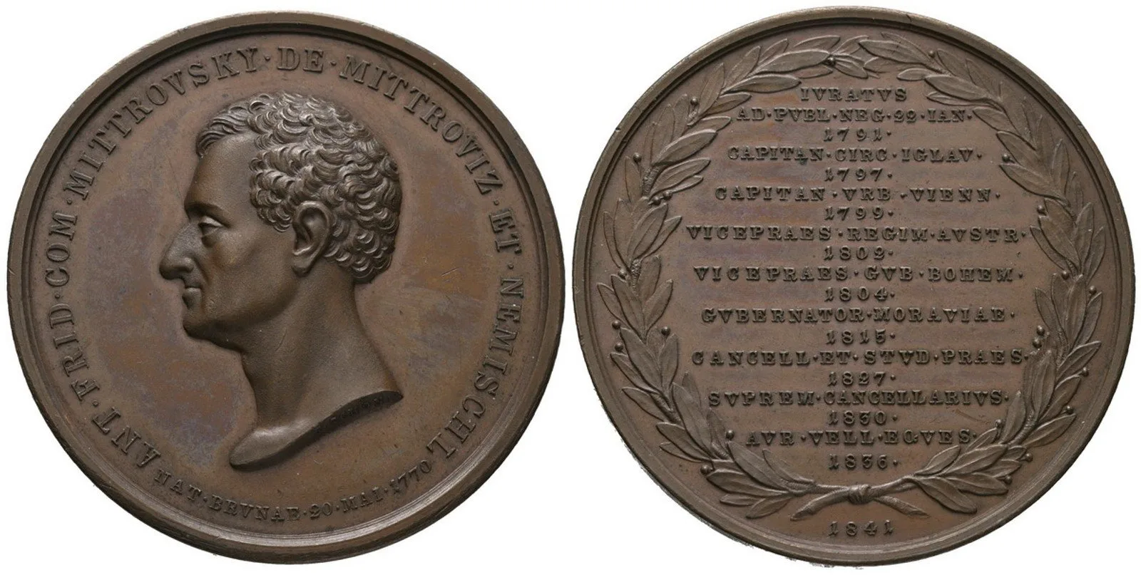 Mitrovský z Mitrovic a Nemyšle, Antonín Fridrich, 1770 - 1841 — 1