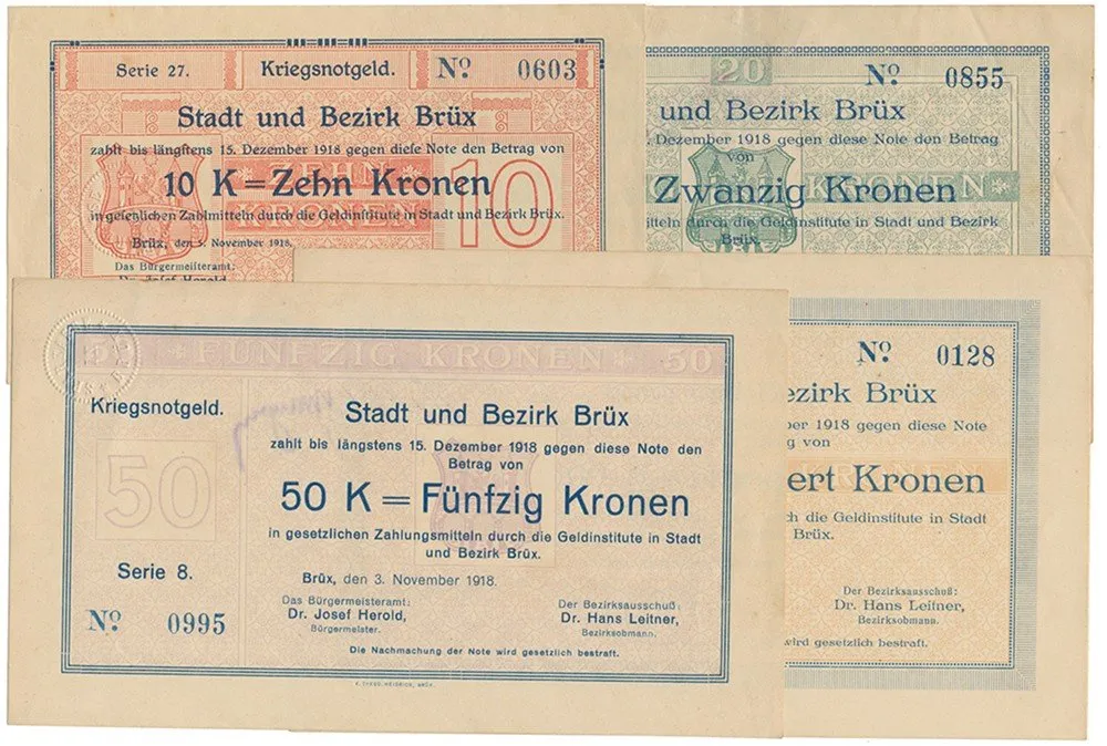 Nouzovky české od roku 1914 — 1
