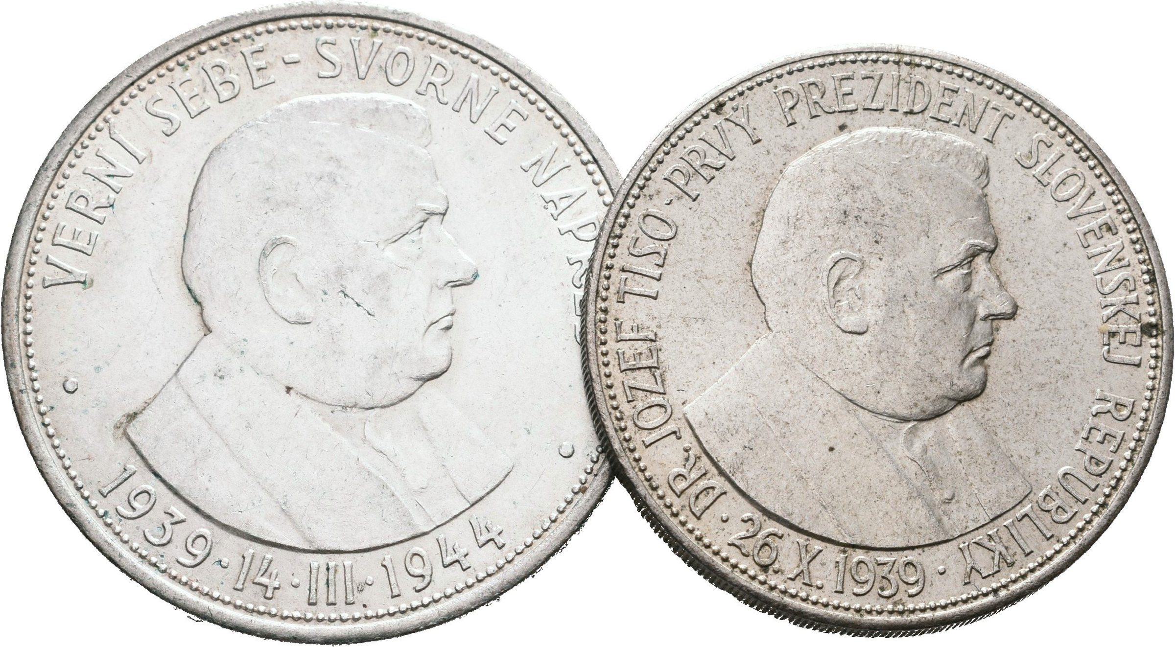 20 Koruna 1939 a 50 Koruna 1944 - Jozef Tiso