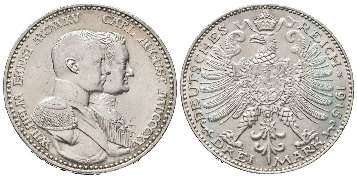 Sasko - Výmar - Eisenach, Wilhelm Ernst, 1901 - 1918 — 1