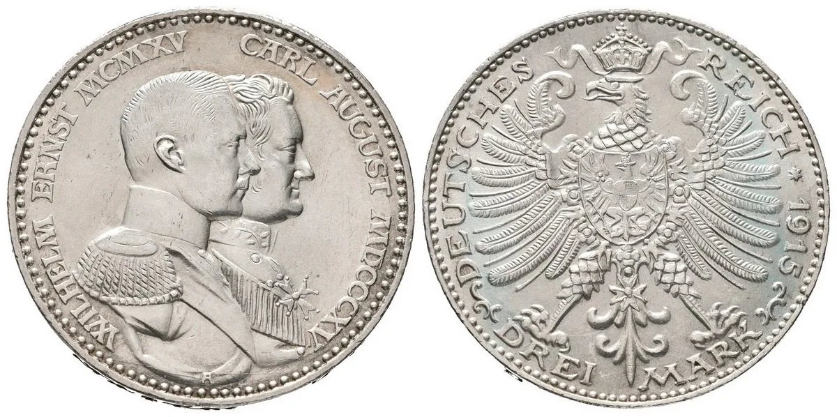 Sasko - Výmar - Eisenach, Wilhelm Ernst, 1901 - 1918 — 1