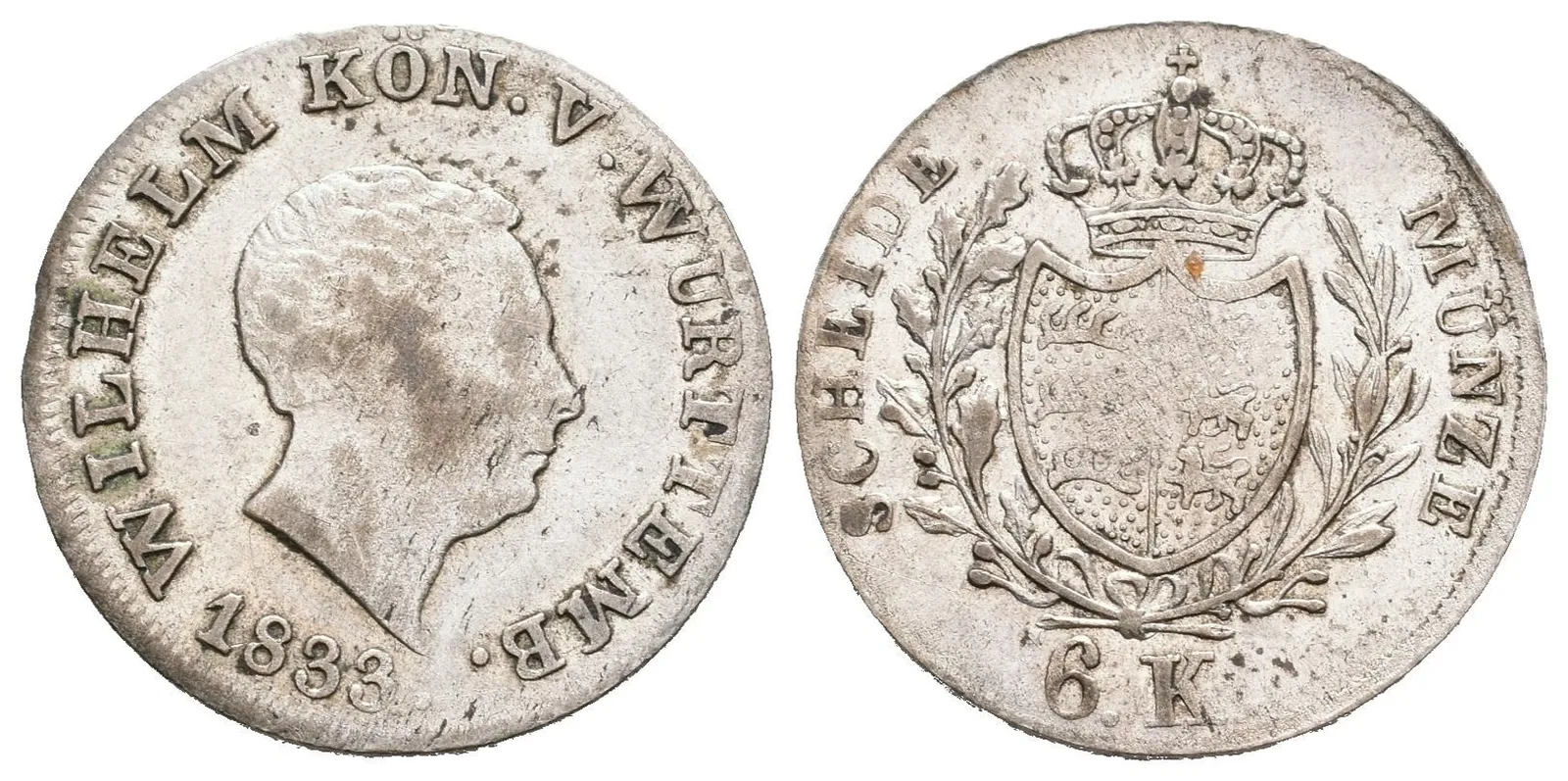 6 Krejcar 1833, KM.556, pěkná zachovalost, patina, drobné rysky — 1
