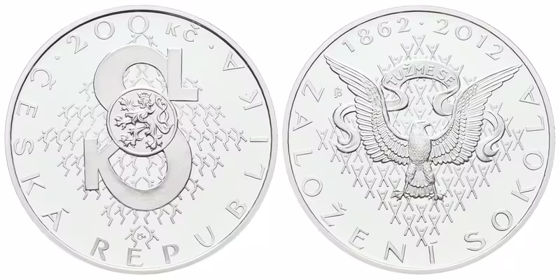 200 Kč 2012 - Sokol, PROOF