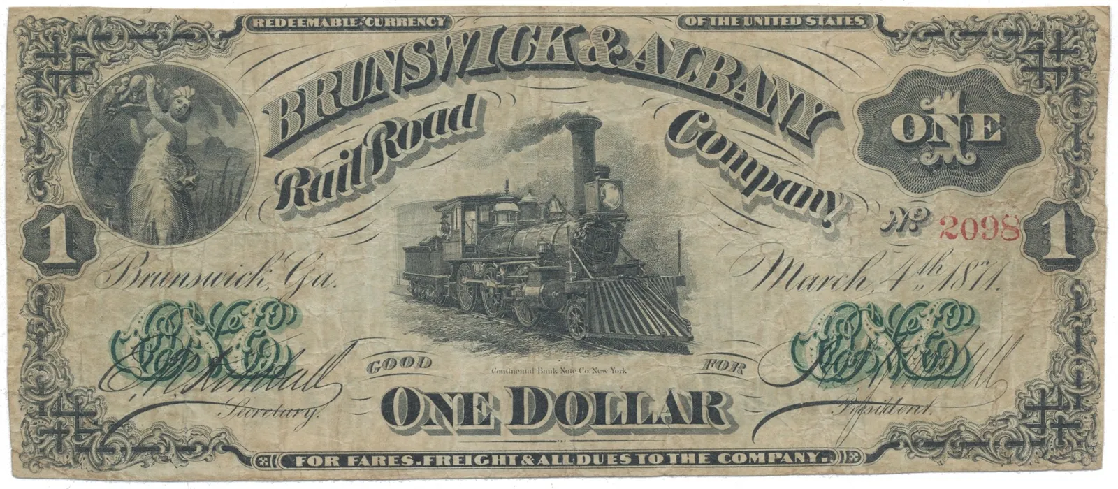 USA - Georgia, 1 Dollar 1871