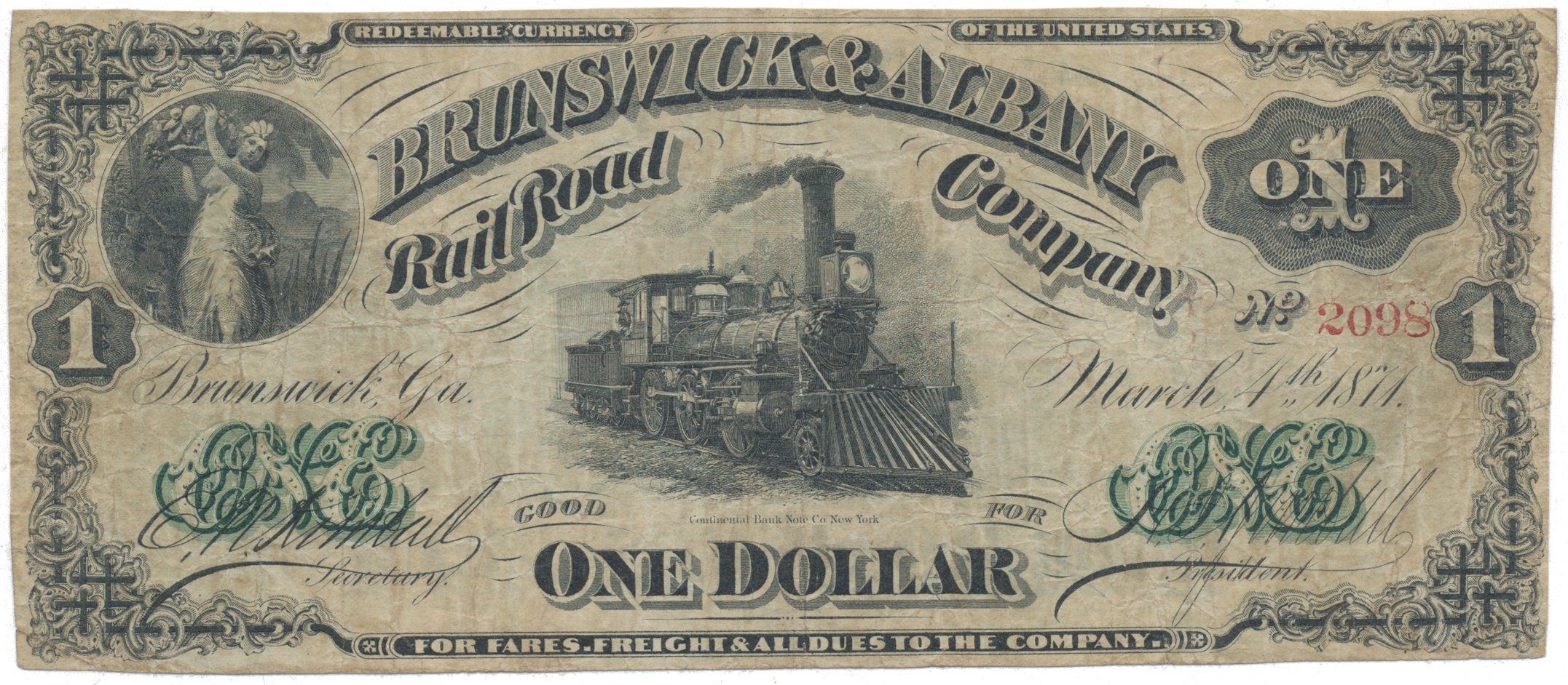 USA - Georgia, 1 Dollar 1871