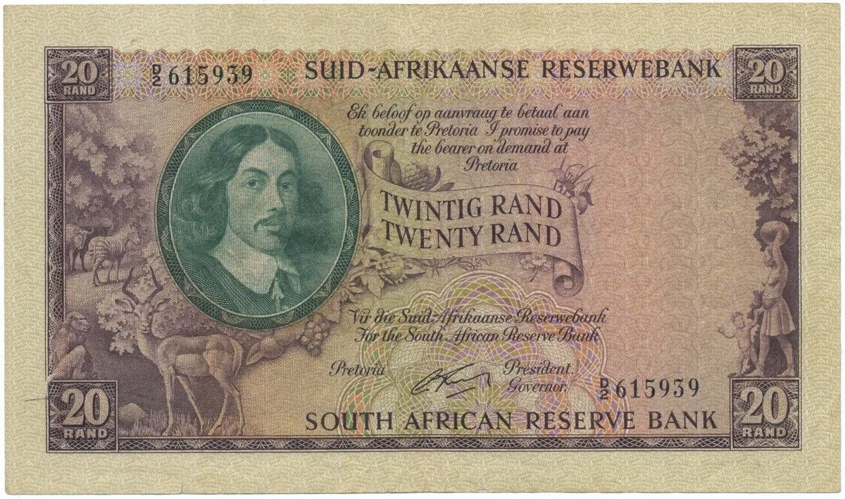 Jihoafrická republika, 20 Rand (1962~1963), P.108A