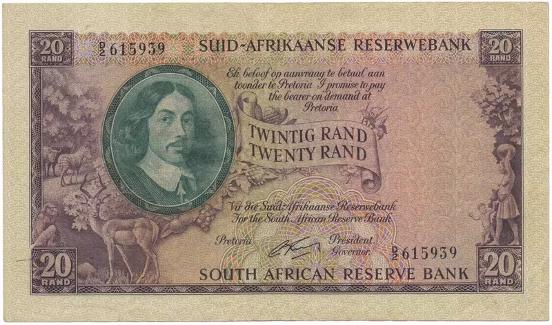 Jihoafrická republika, 20 Rand (1962~1963), P.108A