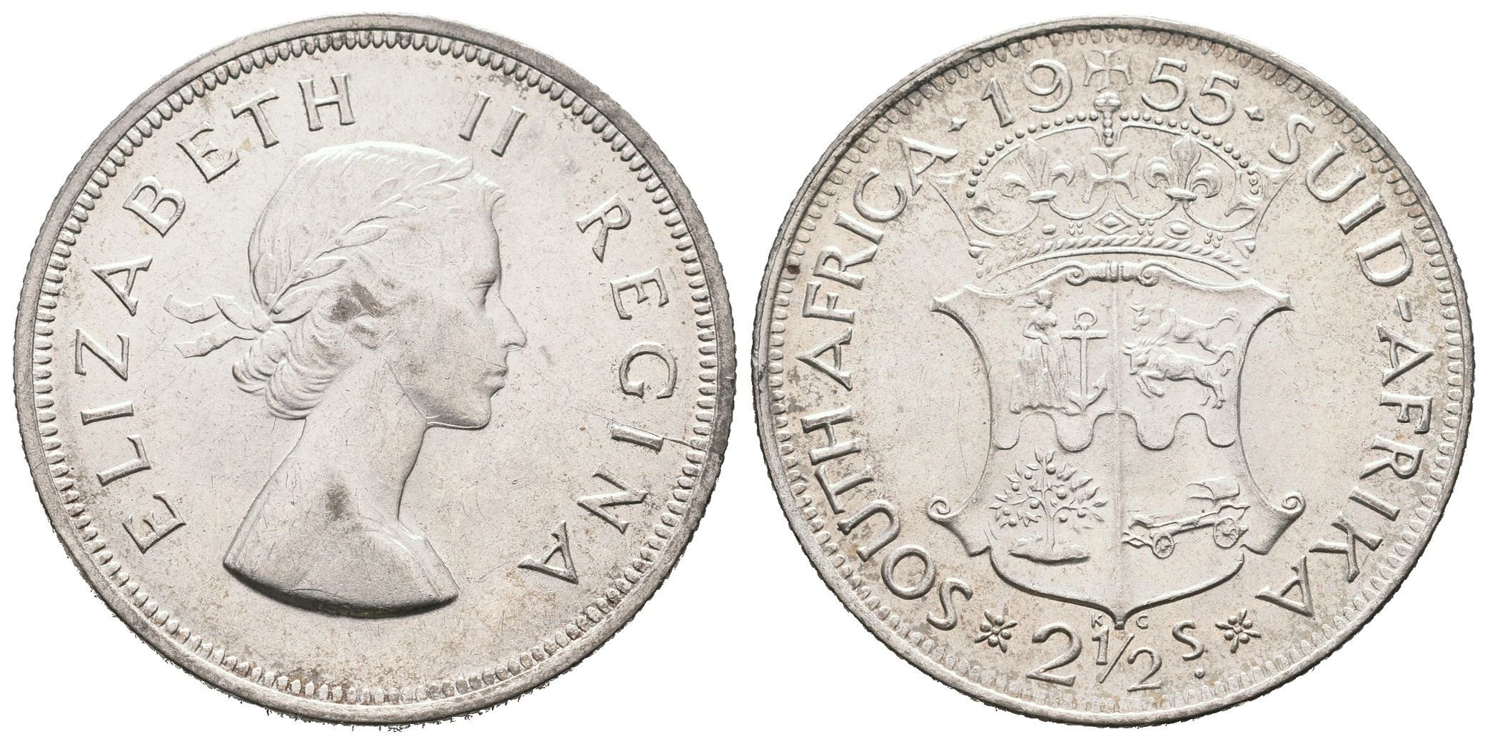Britská jižní Afrika, 2 1/2 Shilling 1955
