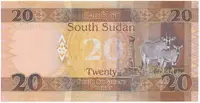 Súdán Jižní, 20 Sudanese Pounds 2017, P.13c - fotografie 2
