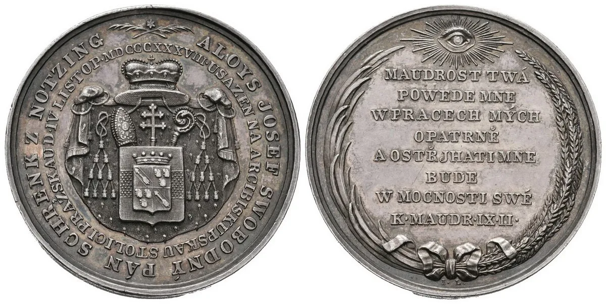 Praha - arcibiskupství, Alois Josef Schrenk z Notzing, 1838 - 1849 — 1