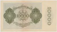 Německo, 10.000 Mark 1922, firemní 6-místný číslovač, Ro.69c - fotografie 2