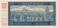 100 Koruna 1940, II. vydání, série Gb, SPECIMEN, Hej.33b2.S1