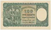 100 Koruna 1940, II. vydání, série A 3, Hej.49a1.S1 - fotografie 2