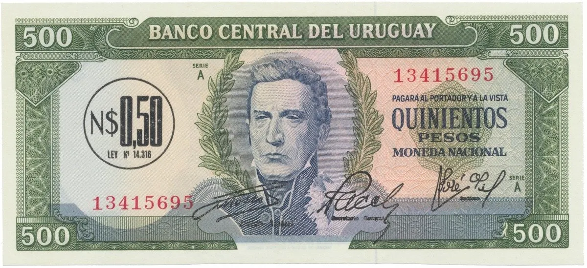 Uruguay, 0.50 Nuevos Pesos (1975), P.54
