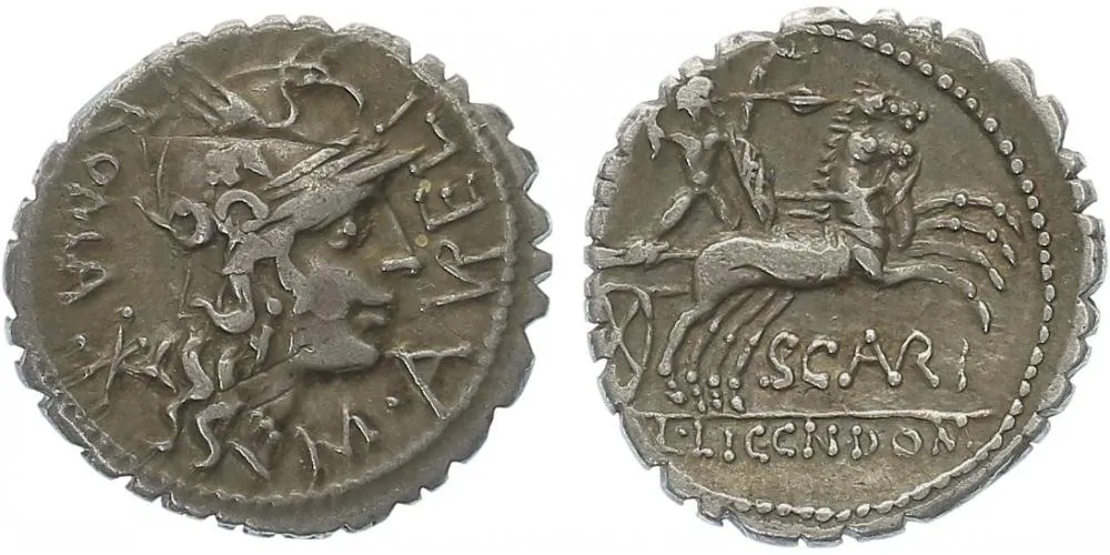 L. Licinius Crassus, Cn. Domitius Ahenobarbus, M. Aurelius Scaurus, L. Cosconius, — 1