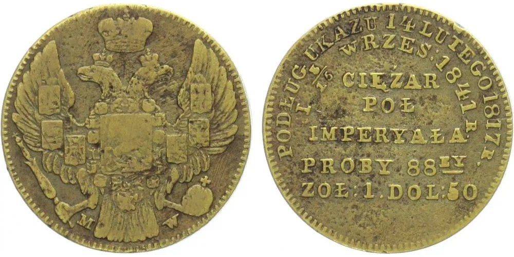 Ražby pro Polsko, Mikuláš I., 1825 - 1855 — 1