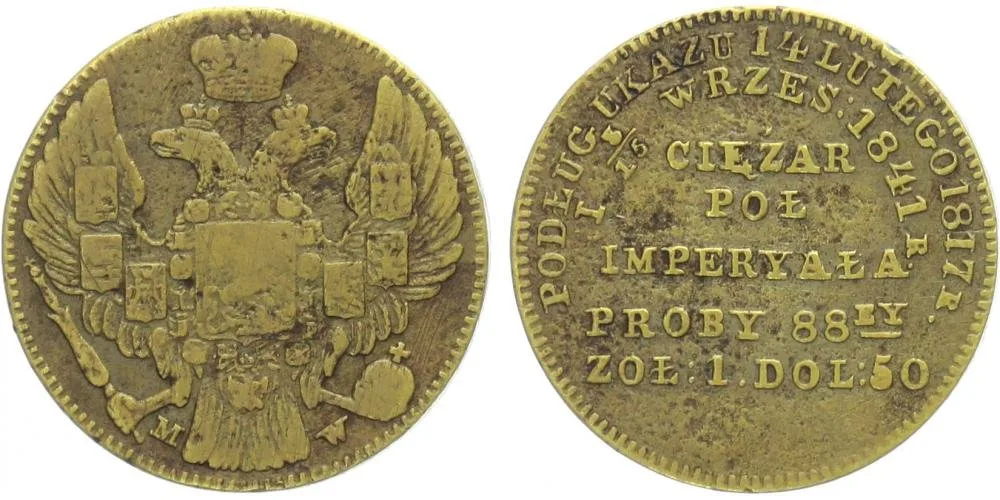 Ražby pro Polsko, Mikuláš I., 1825 - 1855 — 1