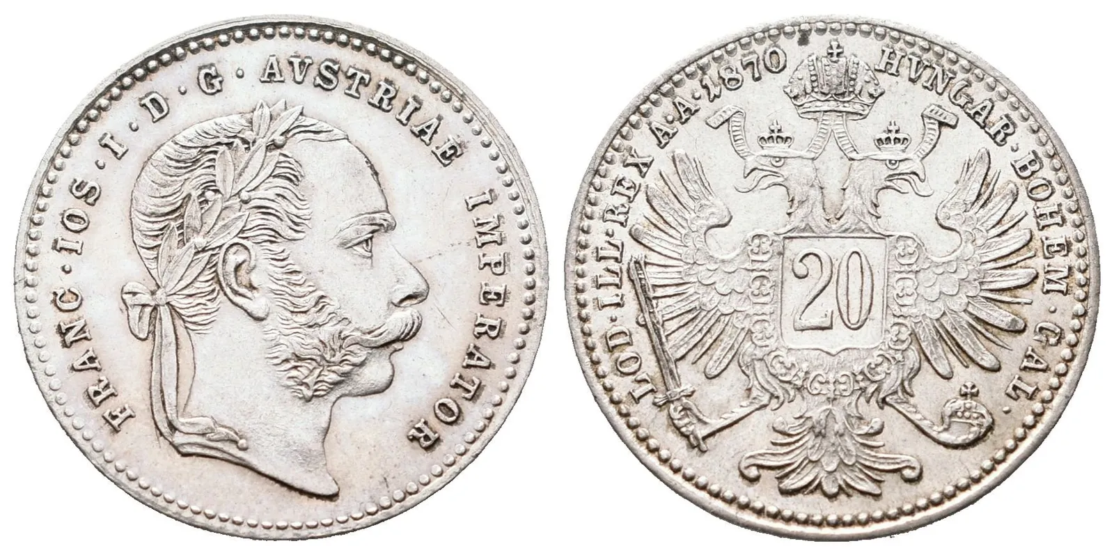 20 Krejcar 1870