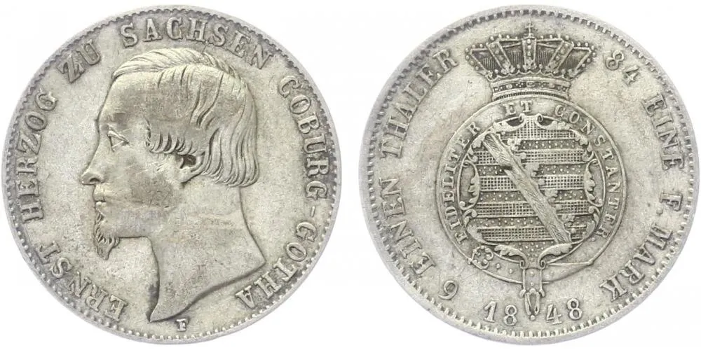Sasko - Coburg - Gotha, Ernst II., 1844 - 1893 — 1