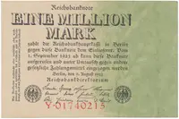 Německo, 1 Million Mark 1923, Ro.100