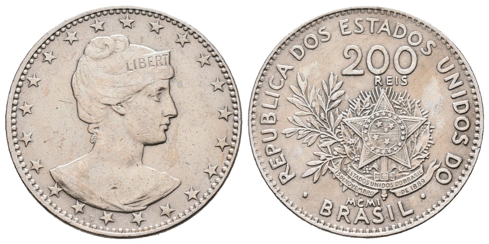 Brazílie, 200 Reis 1901
