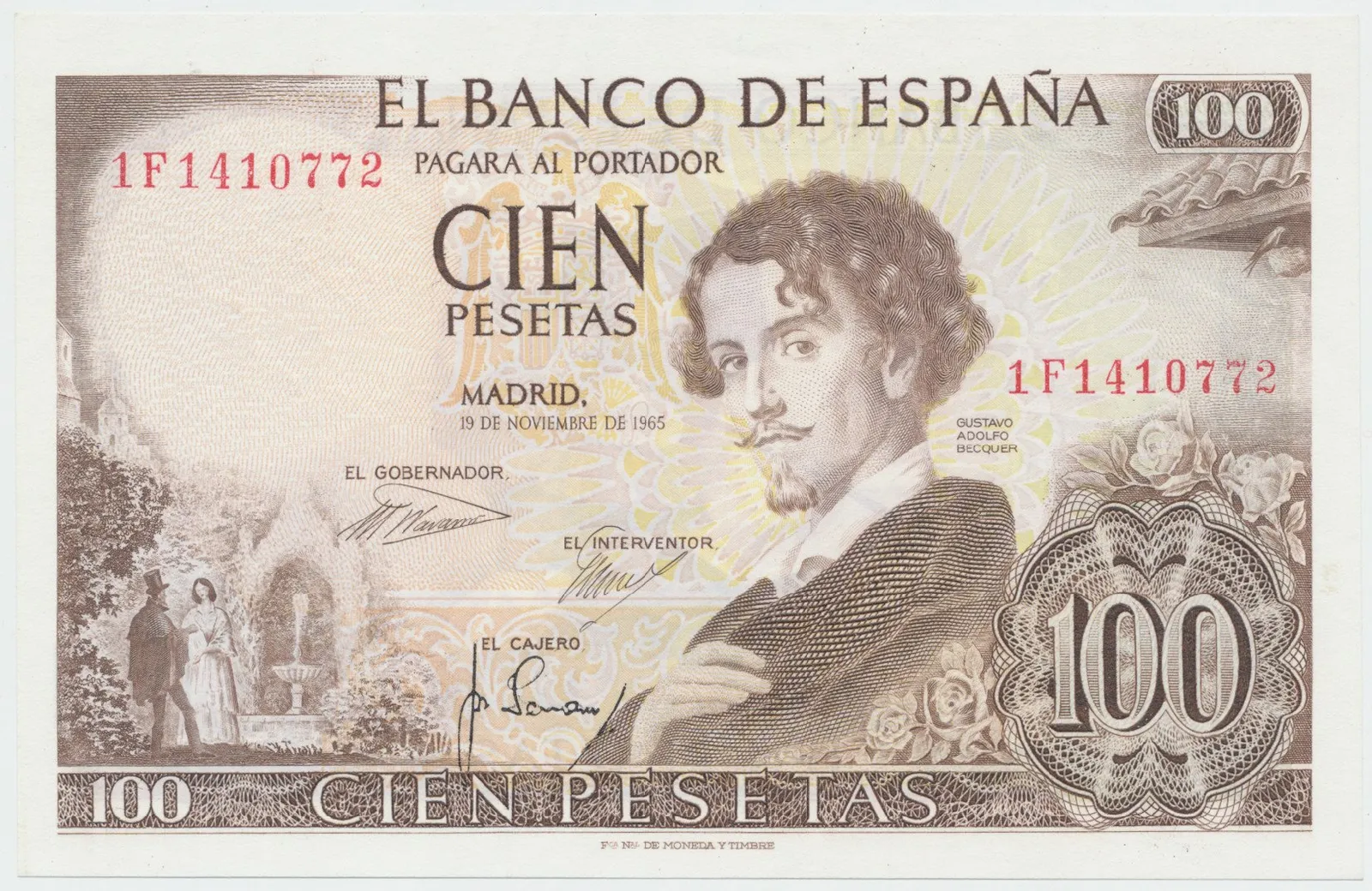 Španělsko, 100 Pesetas 1965, P.150