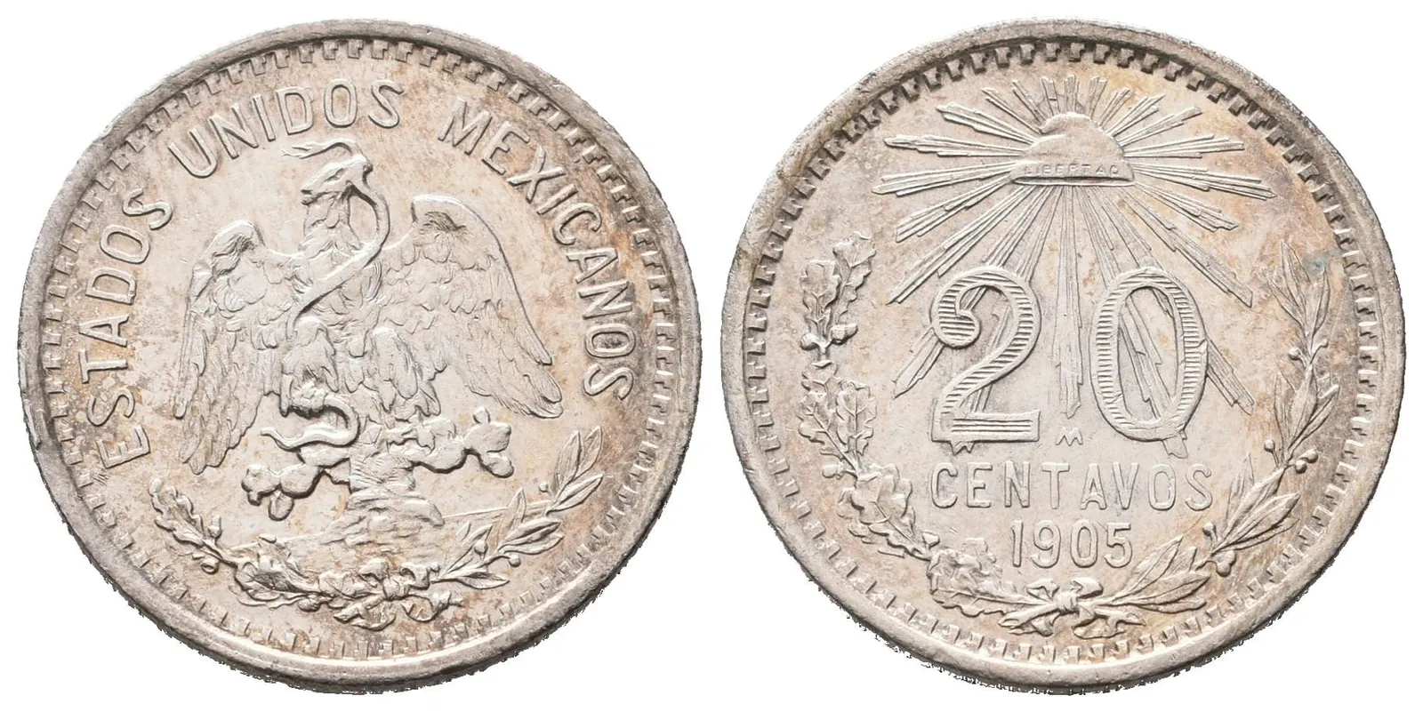 Mexiko, 20 Centavo 1905 M