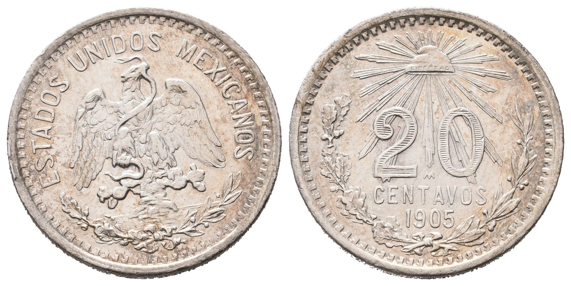 Mexiko, 20 Centavo 1905 M