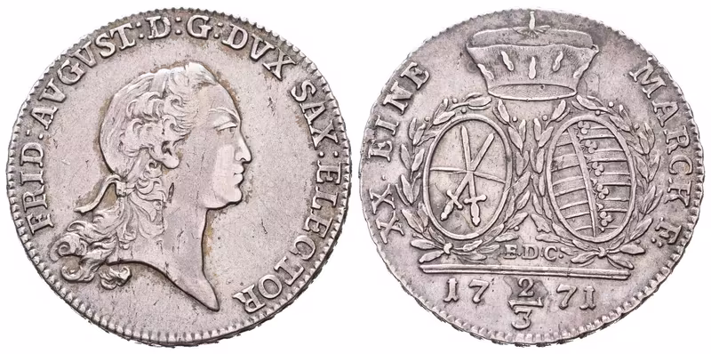 Sasko, 2/3 Tolar 1771