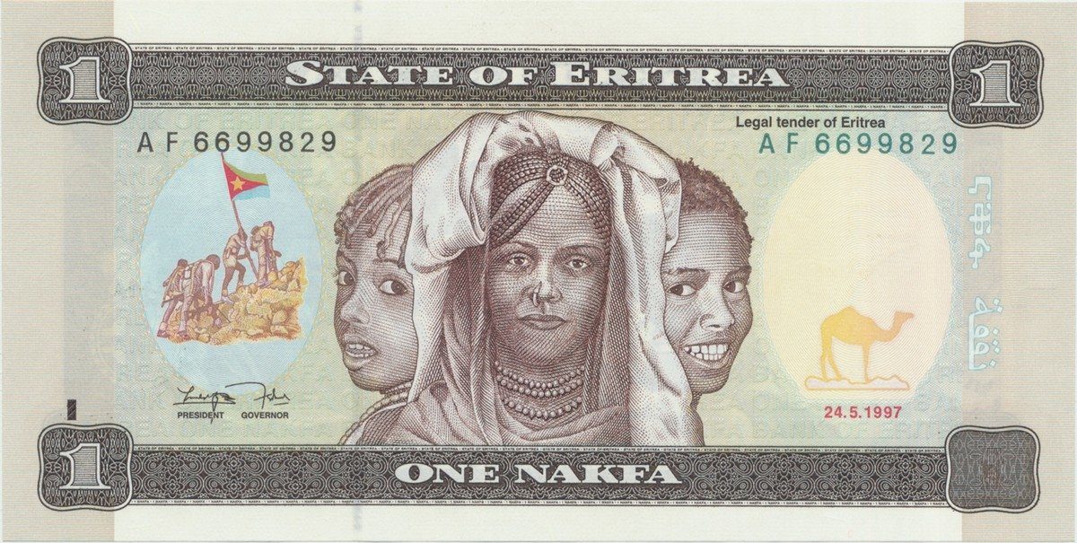 Eritrea, 1 Nakfa 1997, P.1