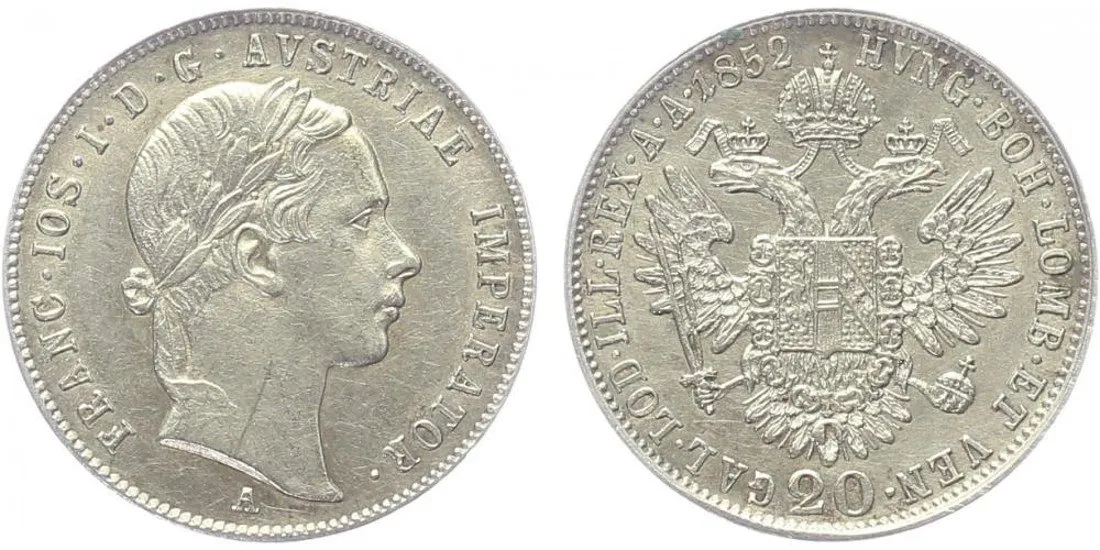 Konvenční měna, 1848 - 1857 — 1