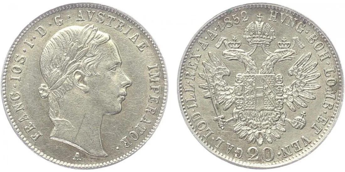 Konvenční měna, 1848 - 1857 — 1