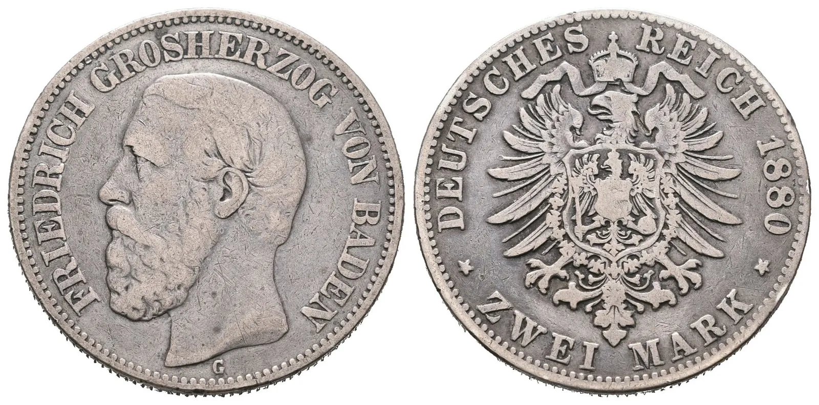 Baden, 2 Marka 1880 G