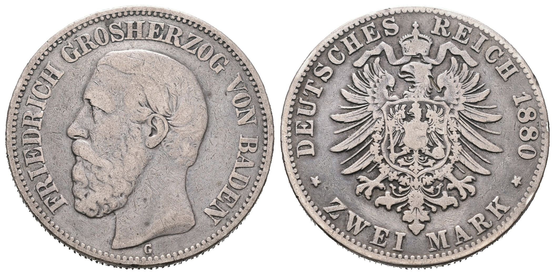 Baden, 2 Marka 1880 G
