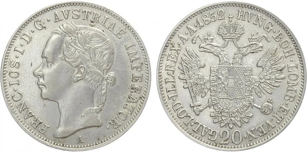 Konvenční měna, 1848 - 1857 — 1