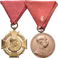 Jubilejní pamětní medaile  a Vojenský jubilejní kříž