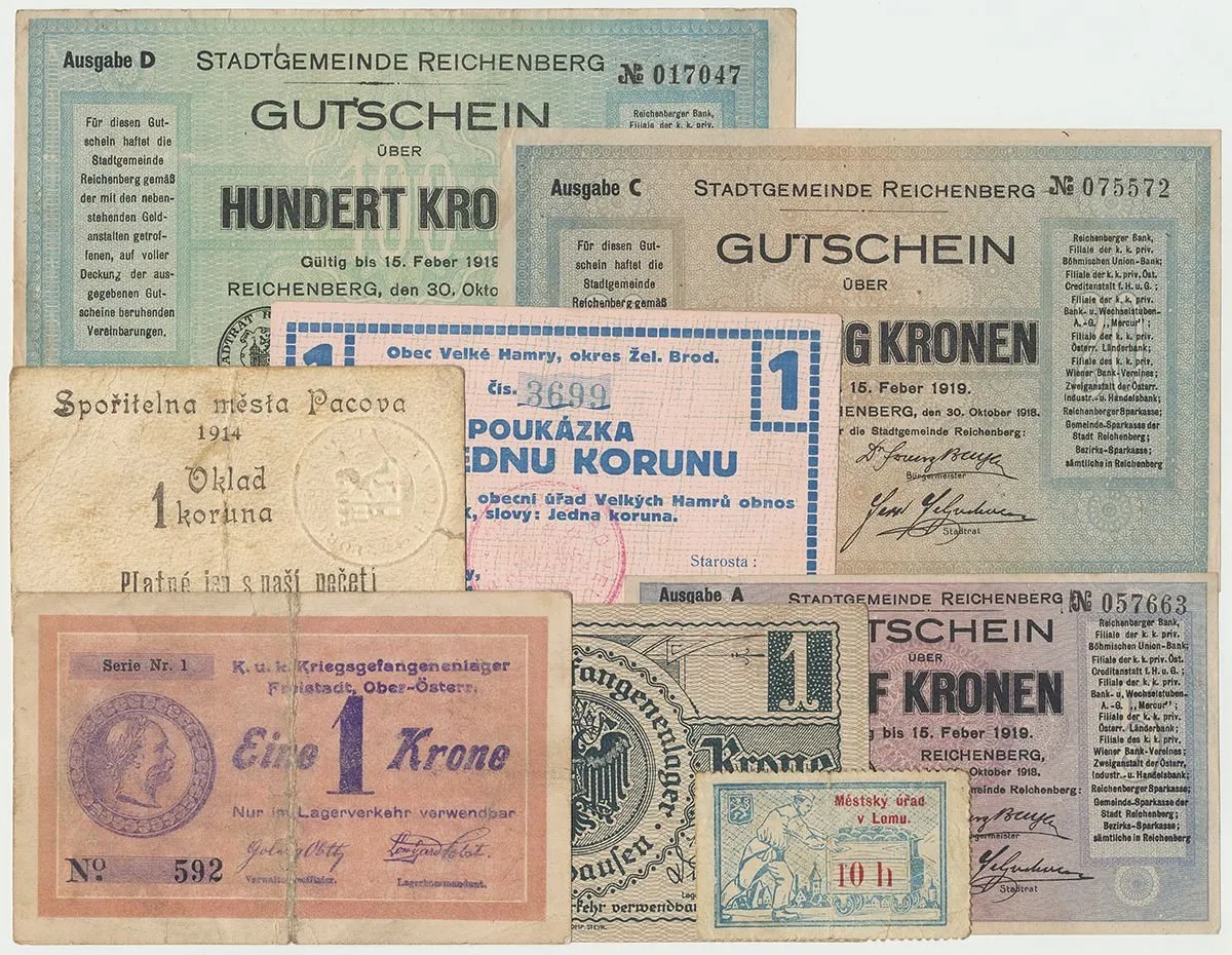 Nouzovky české od roku 1914 — 1