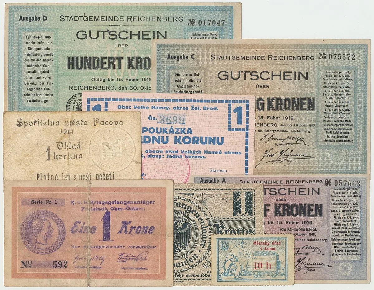 Nouzovky české od roku 1914 — 1