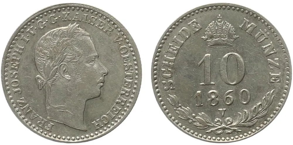 Rakouská a spolková měna, 1857 - 1892 — 1