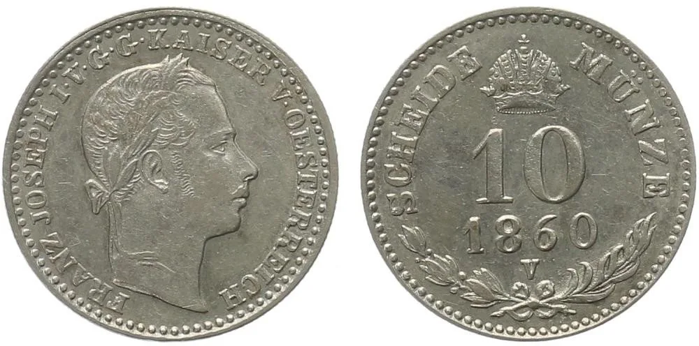 Rakouská a spolková měna, 1857 - 1892 — 1