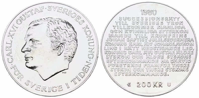 Švédsko, 200 Korun 1975