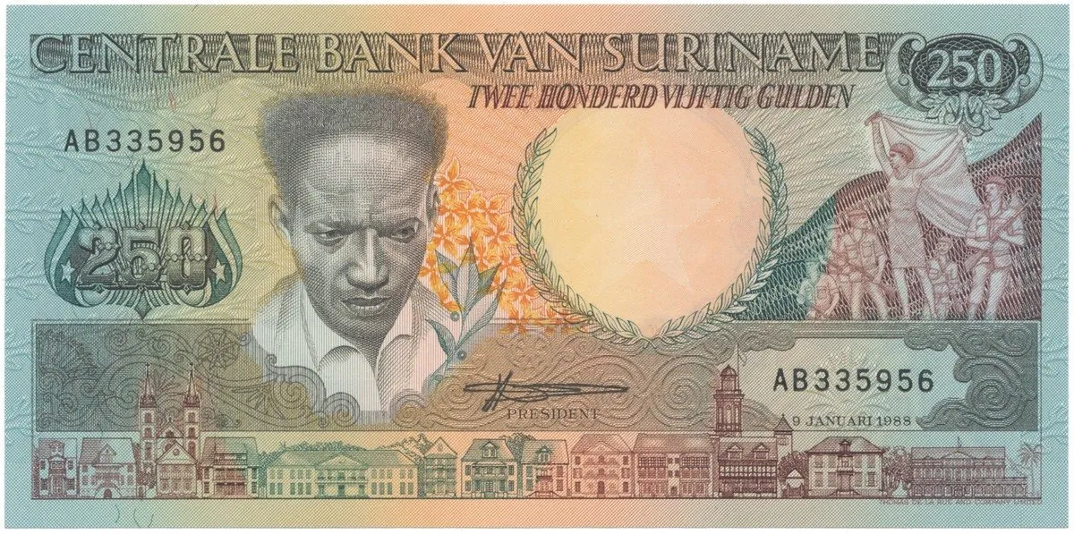 Surinam, 250 Gulden 1988, P.134