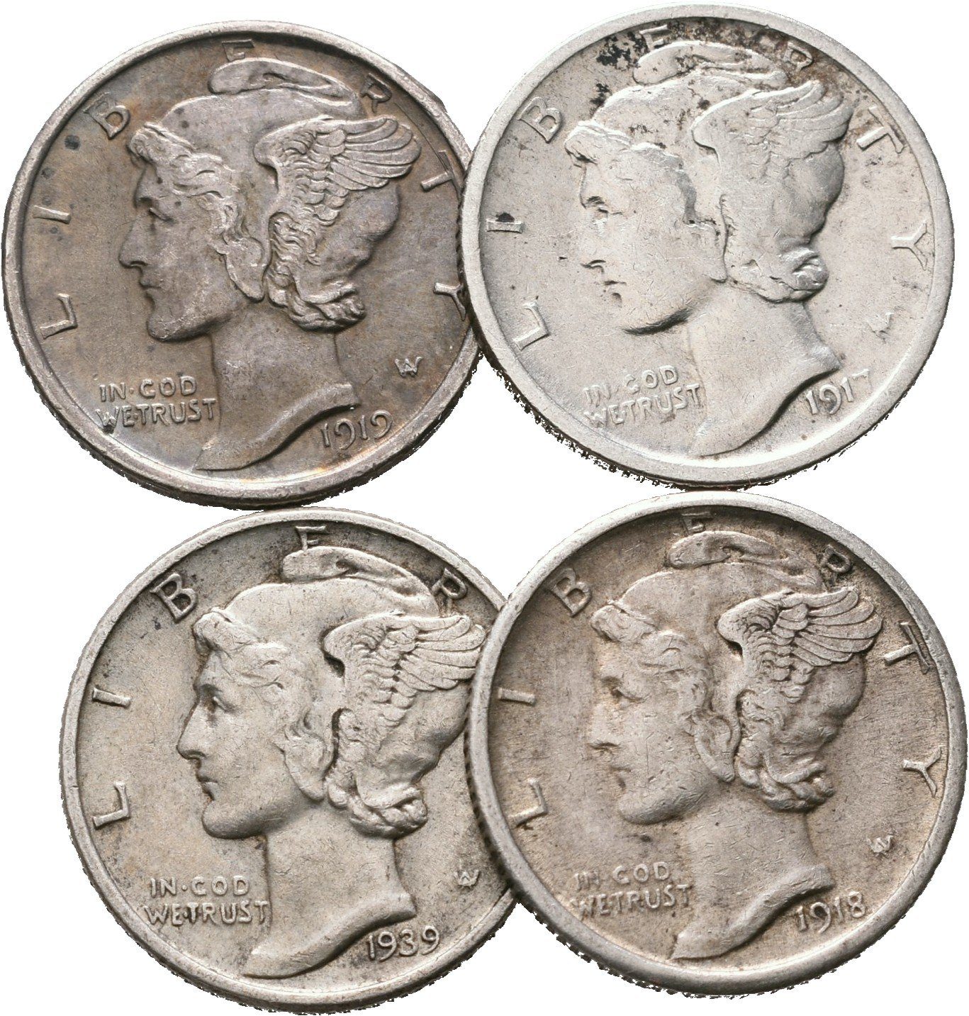 USA, Dime 1917 - 1939, Mercury