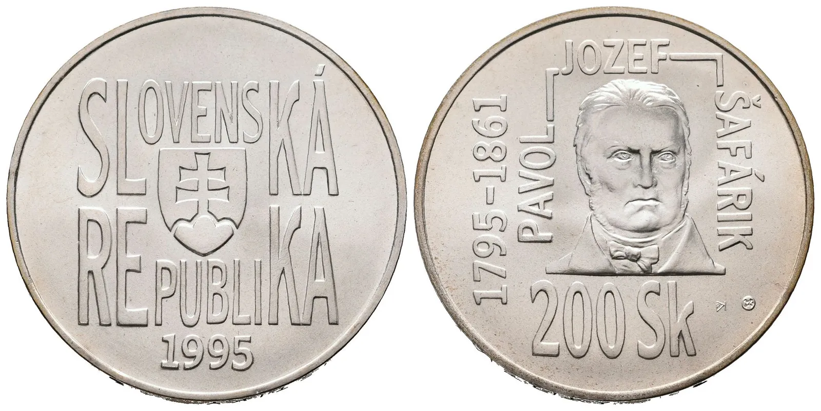 200 Sk 1995 - Pavol Jozef Šafárík, běžná kvalita