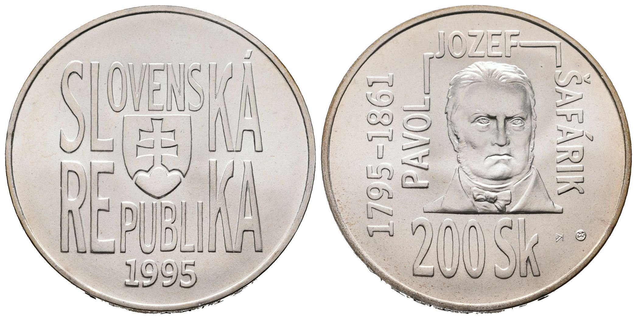 200 Sk 1995 - Pavol Jozef Šafárík, běžná kvalita