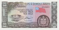 Západní Samoa, 10 Tala (1967), P.18dCS