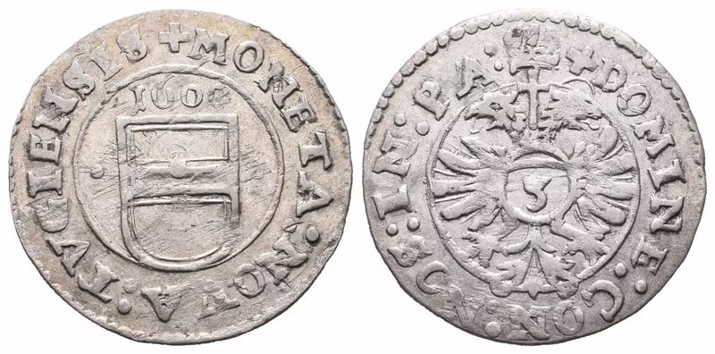 Švýcarsko-Zug, 3 Krejcar 1600