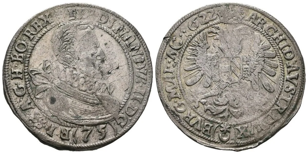 Ferdinand II., 1619 - 1637 (Mince kiprová) — 1