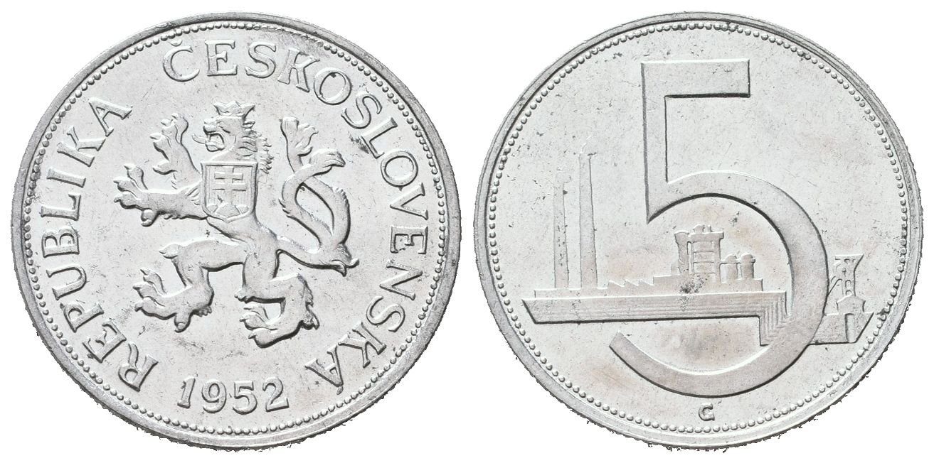 5 Koruna 1952, vzácná
